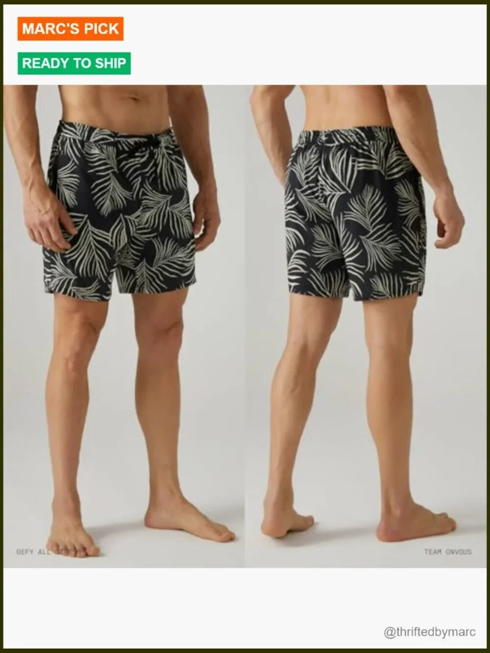 Men's 7-Inch Swim Trunks with Liner, Quick Dry Polyester Spandex